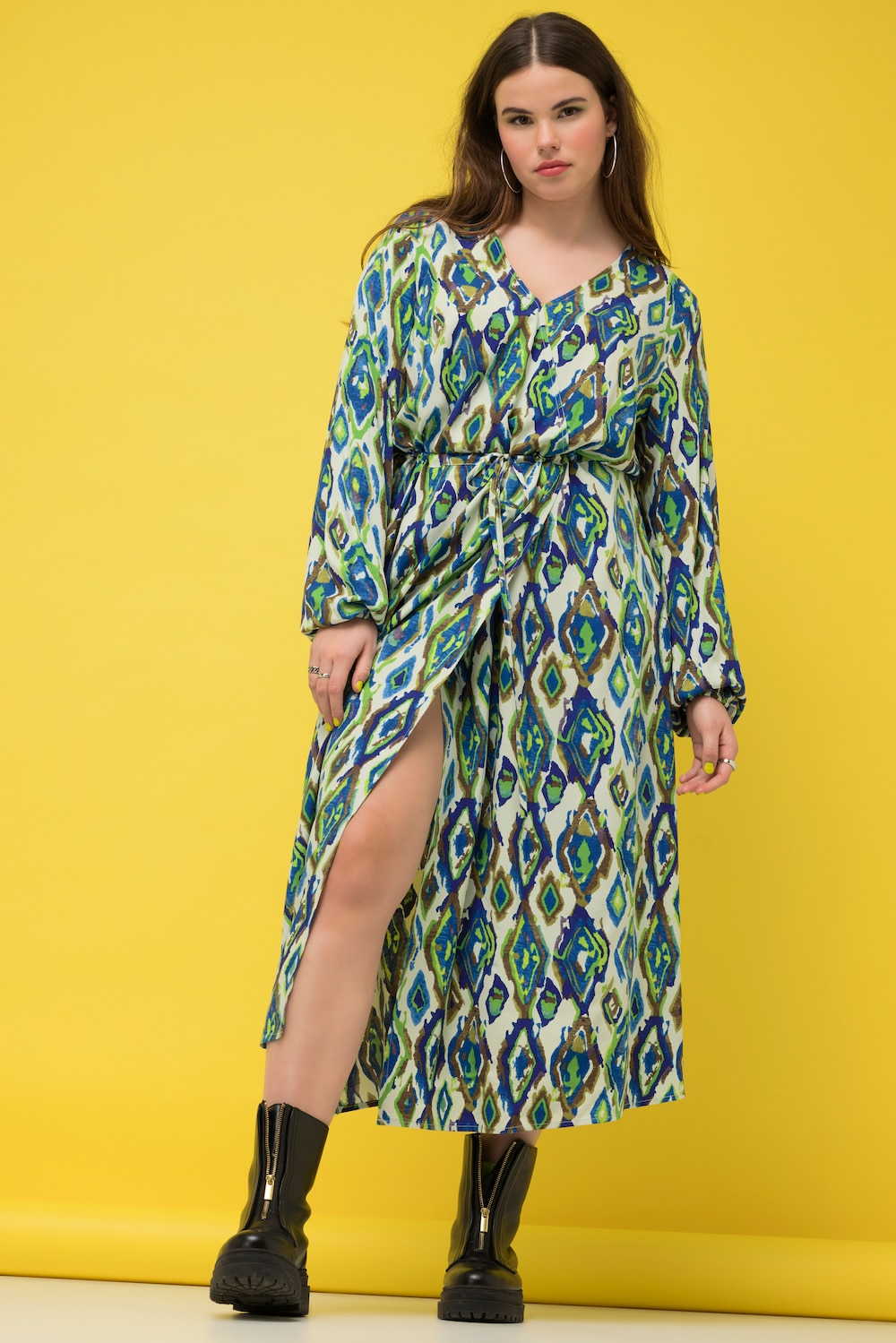 Große Größen Maxikleid, Damen, lila, Größe: 42/44, Viskose, Studio Untold von Studio Untold