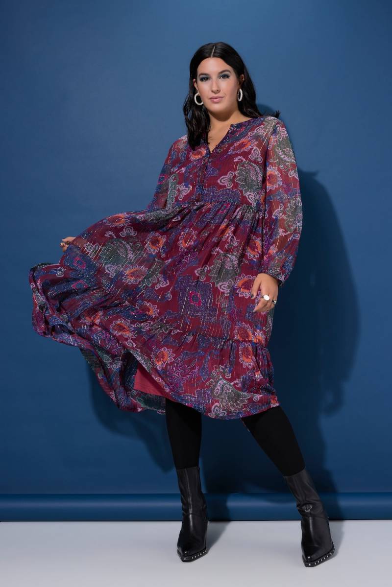 Große Größen Midiikleid, Damen, rot, Größe: 50/52, Polyester, Studio Untold von Studio Untold