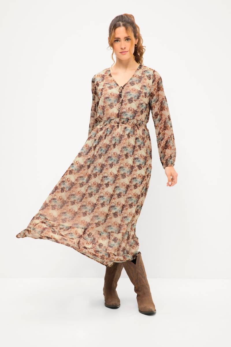 Große Größen Maxikleid, Damen, türkis, Größe: 54/56, Polyester, Studio Untold von Studio Untold