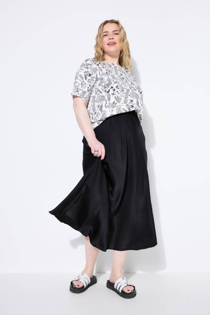Große Größen Midirock, Damen, schwarz, Größe: 58/60, Polyester, Studio Untold von Studio Untold
