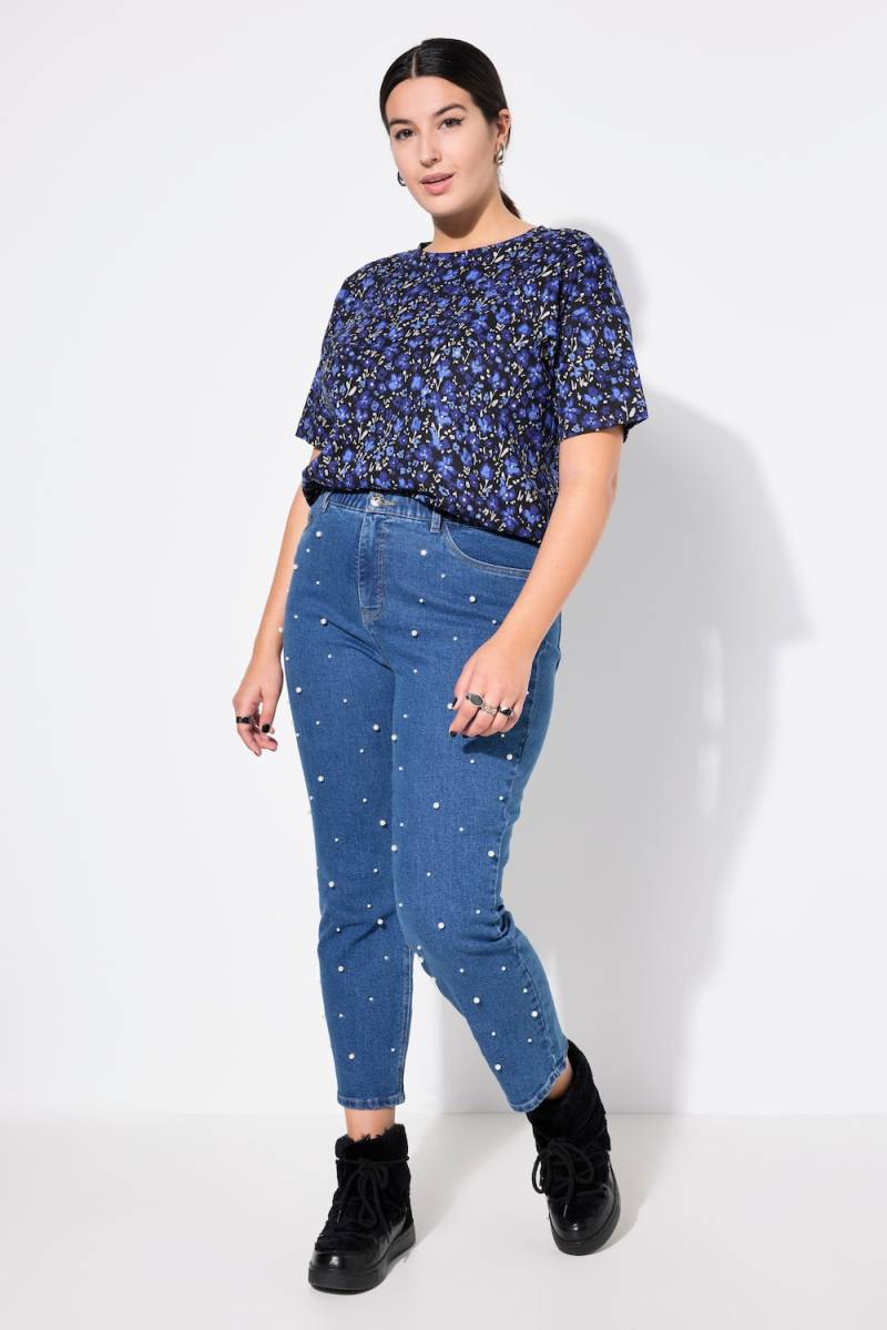 Große Größen Mom-Jeans, Damen, blau, Größe: 44, Baumwolle, Studio Untold von Studio Untold