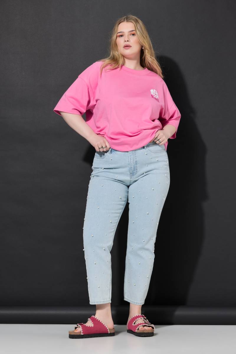 Große Größen Mom-Jeans, Damen, blau, Größe: 44, Baumwolle, Studio Untold von Studio Untold