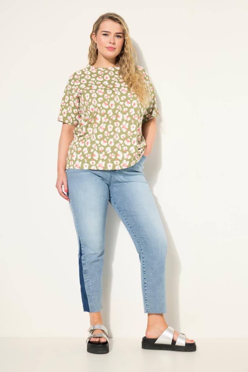 Große Größen Mom-Jeans, Damen, blau, Größe: 44, Viskose/Baumwolle/Polyester, Studio Untold von Studio Untold