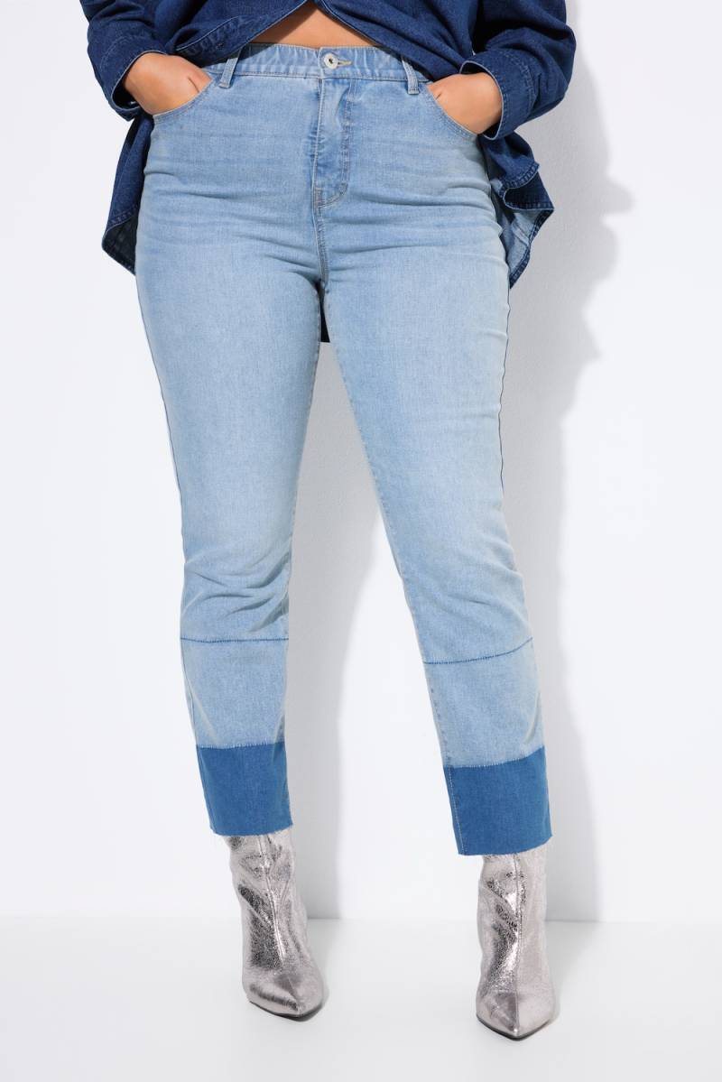 Große Größen Mom-Jeans, Damen, blau, Größe: 48, Baumwolle/Polyester, Studio Untold von Studio Untold