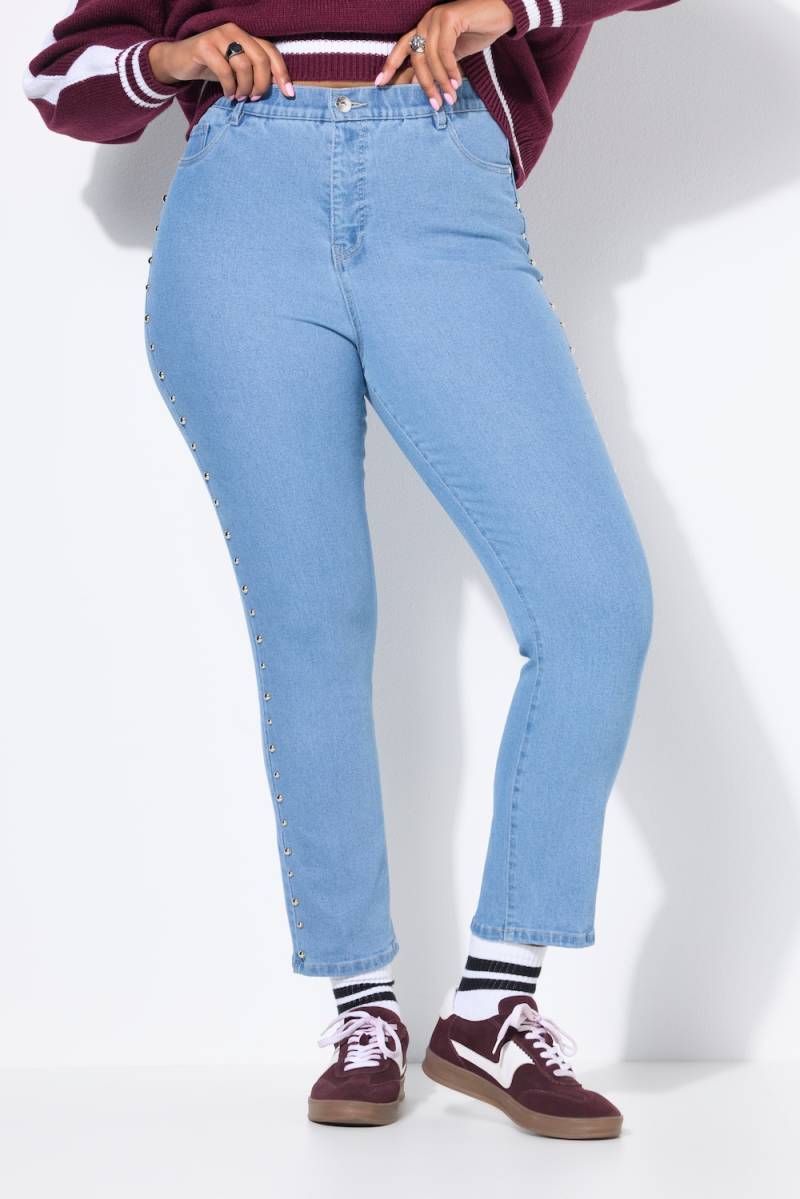 Große Größen Mom-Jeans, Damen, blau, Größe: 50, Baumwolle/Polyester, Studio Untold von Studio Untold