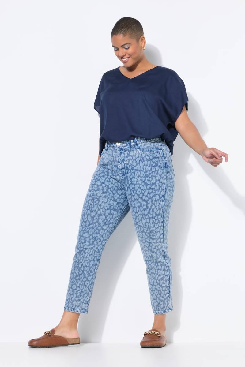 Große Größen Mom-Jeans, Damen, blau, Größe: 56, Baumwolle/Polyester, Studio Untold von Studio Untold