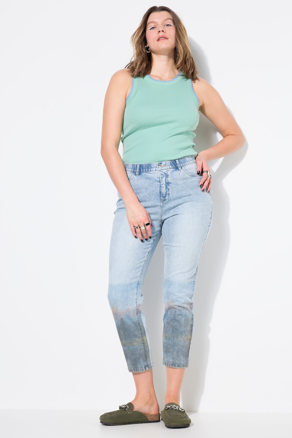 Große Größen Mom-Jeans, Damen, blau, Größe: 58, Baumwolle, Studio Untold Große Größen Mom-Jeans, Damen, blau, Größe: 58, Baumwolle, Studio Untold von Studio Untold