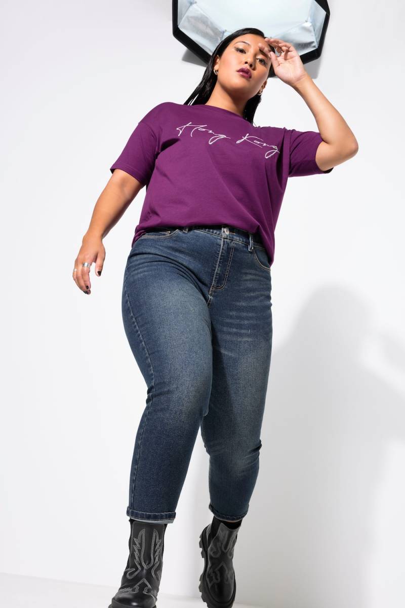 Große Größen Mom-Jeans, Damen, blau, Größe: 58, Baumwolle/Polyester, Studio Untold von Studio Untold