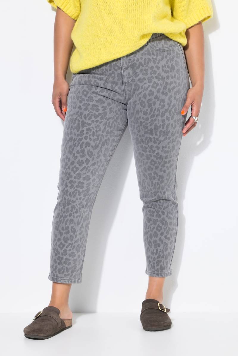 Große Größen Mom-Jeans, Damen, grau, Größe: 56, Baumwolle/Polyester, Studio Untold von Studio Untold