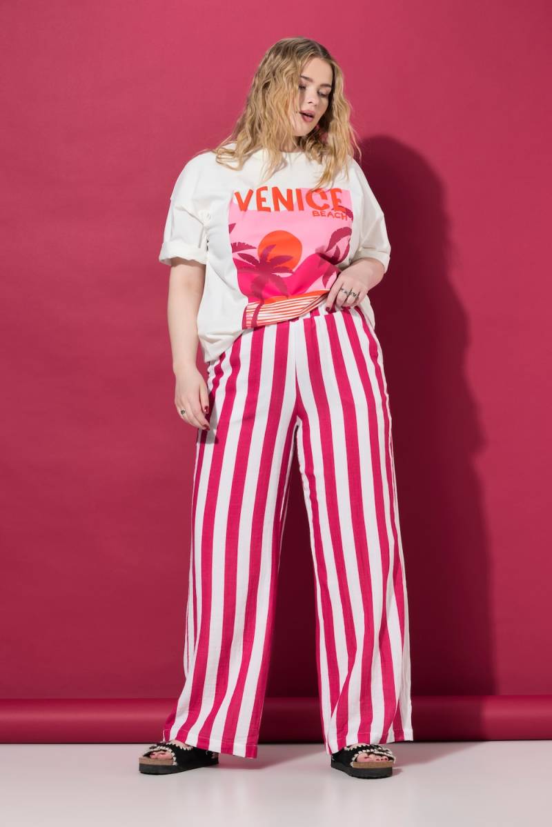 Große Größen Musselin-Hose, Damen, rosa, Größe: 52, Baumwolle, Studio Untold von Studio Untold