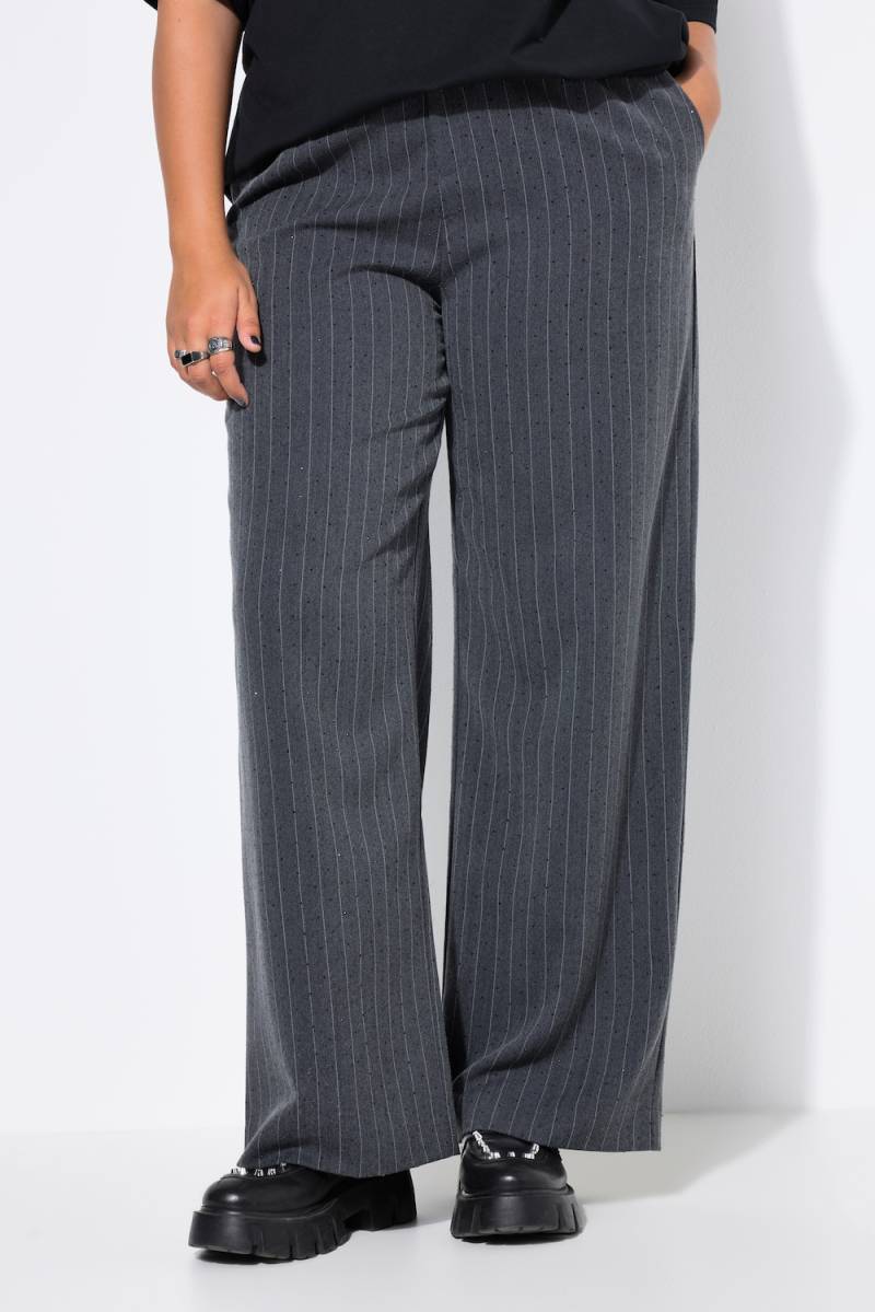 Große Größen Nadelstreifen-Hose, Damen, grau, Größe: 56, Polyester, Studio Untold von Studio Untold