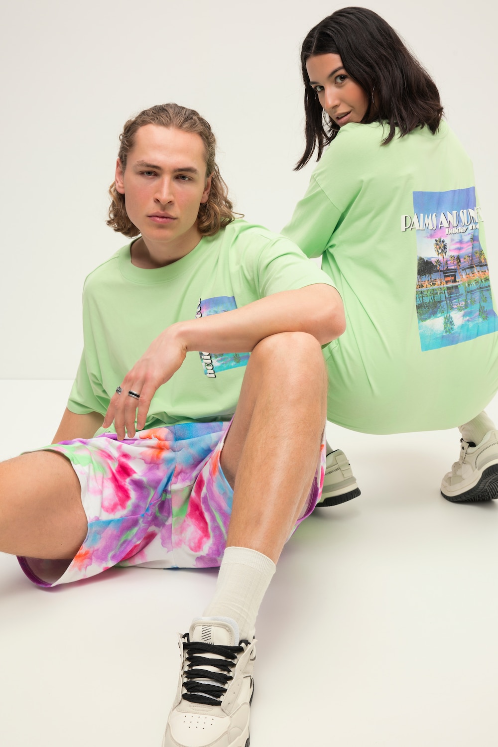 Große Größen Oversize-Shirt, Damen, grün, Größe: L, Baumwolle, Studio Untold Große Größen Oversize-Shirt, Damen, grün, Größe: L, Baumwolle, Studio Untold von Studio Untold