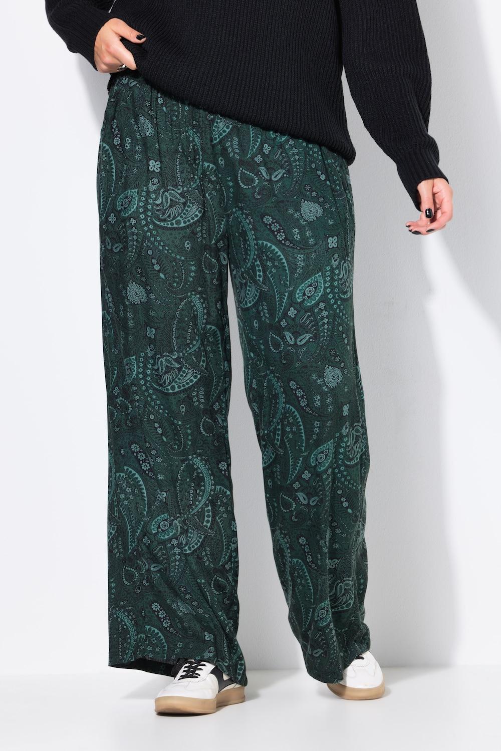 Große Größen Palazzo-Hose, Damen, türkis, Größe: 58/60, Viskose, Studio Untold von Studio Untold