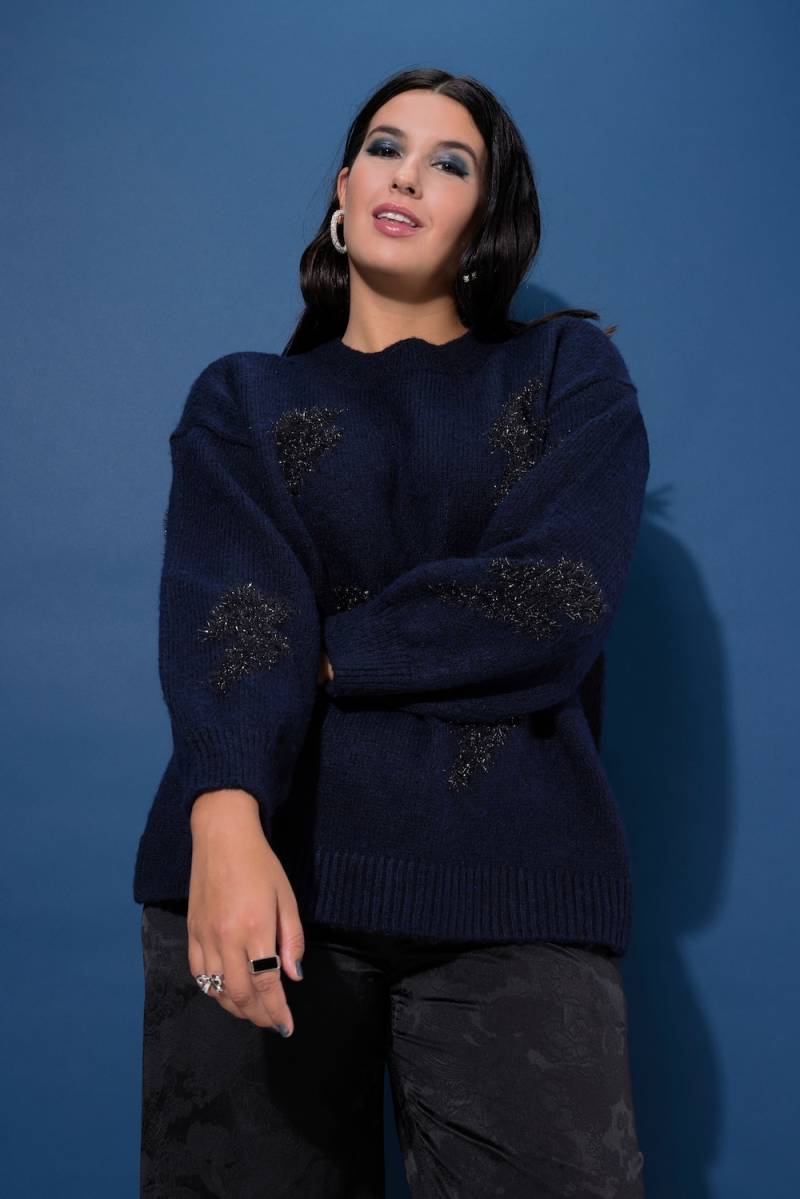 Große Größen Pullover, Damen, blau, Größe: 46/48, Polyester/Synthetische Fasern, Studio Untold von Studio Untold