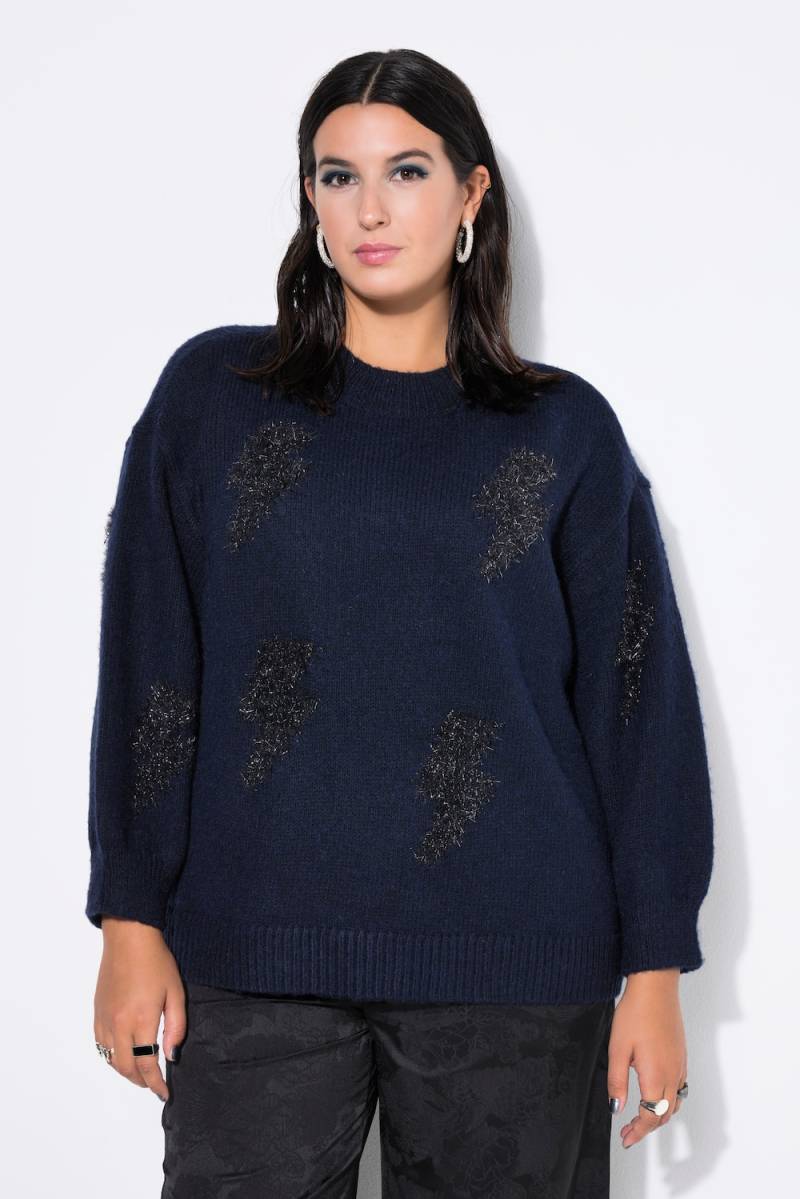 Große Größen Pullover, Damen, blau, Größe: 54/56, Polyester/Synthetische Fasern, Studio Untold von Studio Untold