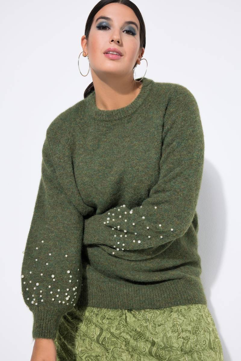 Große Größen Pullover, Damen, grün, Größe: 50/52, Synthetische Fasern/Polyester, Studio Untold von Studio Untold