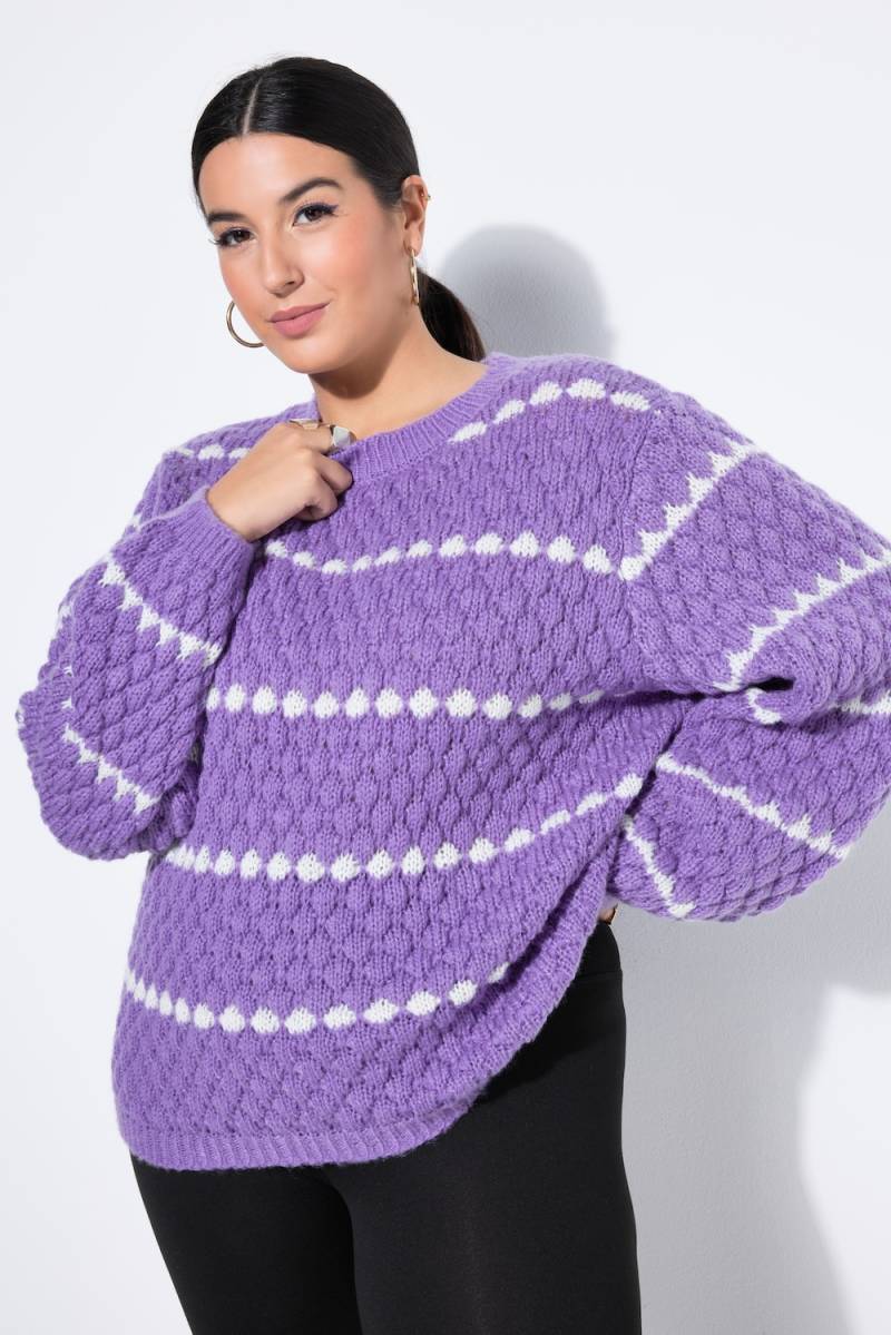 Große Größen Pullover, Damen, lila, Größe: 46/48, Polyester, Studio Untold von Studio Untold