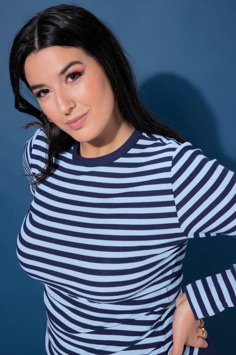 Große Größen Shirt, Damen, blau, Größe: 58/60, Baumwolle/Viskose, Studio Untold von Studio Untold