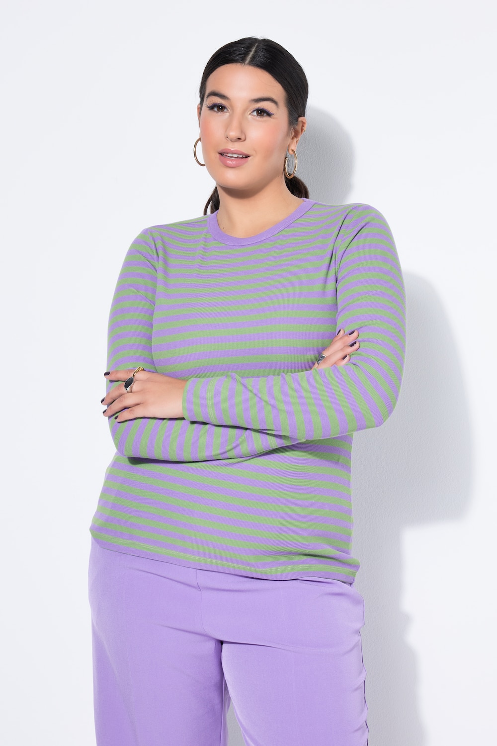 Große Größen Shirt, Damen, lila, Größe: 42/44, Baumwolle/Viskose, Studio Untold von Studio Untold