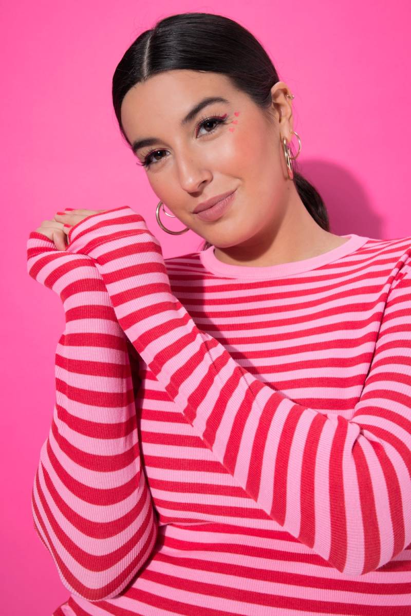 Große Größen Shirt, Damen, rosa, Größe: 46/48, Baumwolle/Viskose, Studio Untold von Studio Untold