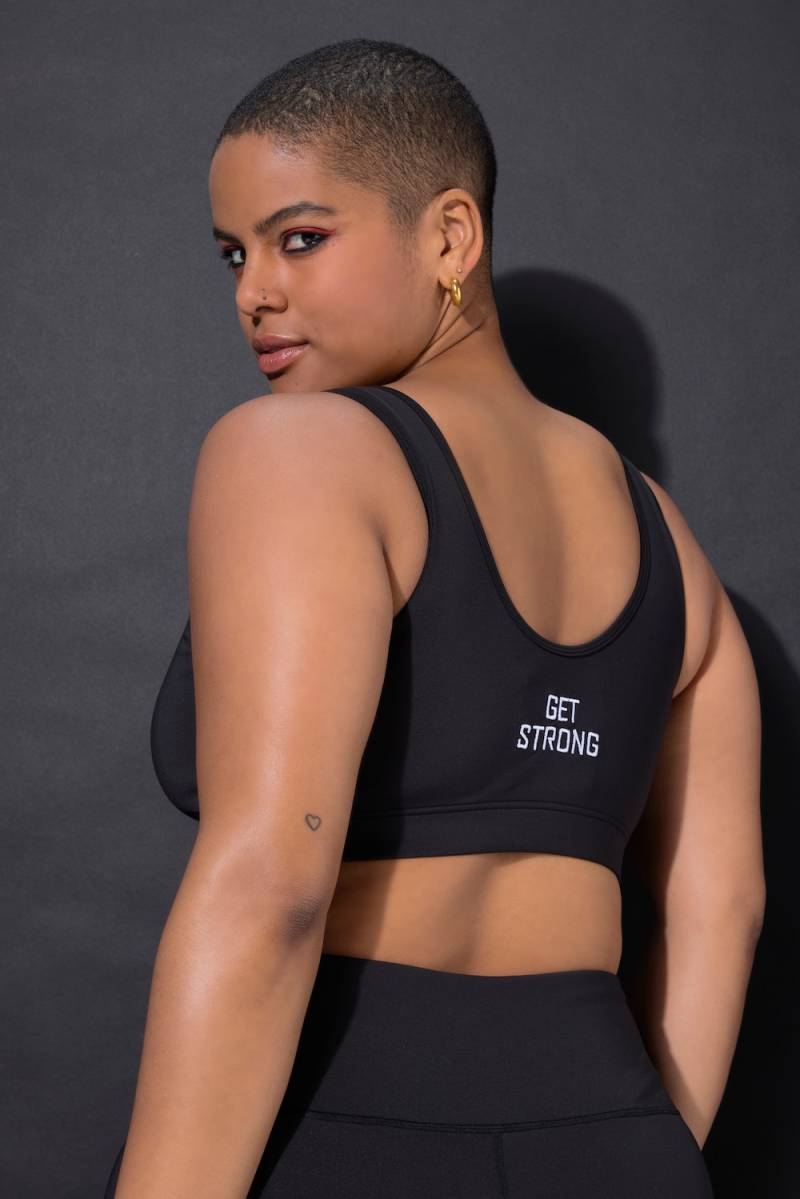 Große Größen Sport-BH, Damen, schwarz, Größe: 46/48, Polyester/Elasthan, Studio Untold von Studio Untold