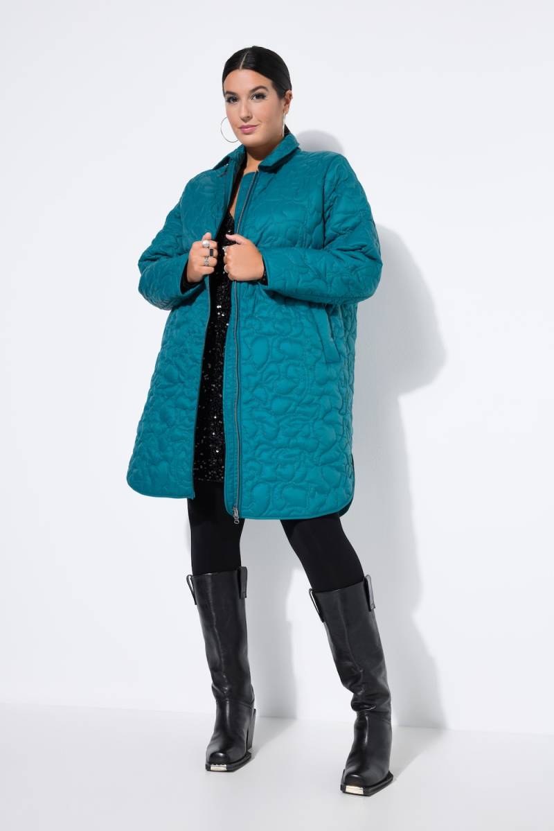 Große Größen Steppmantel, Damen, türkis, Größe: 58/60, Polyester/Synthetische Fasern, Studio Untold von Studio Untold