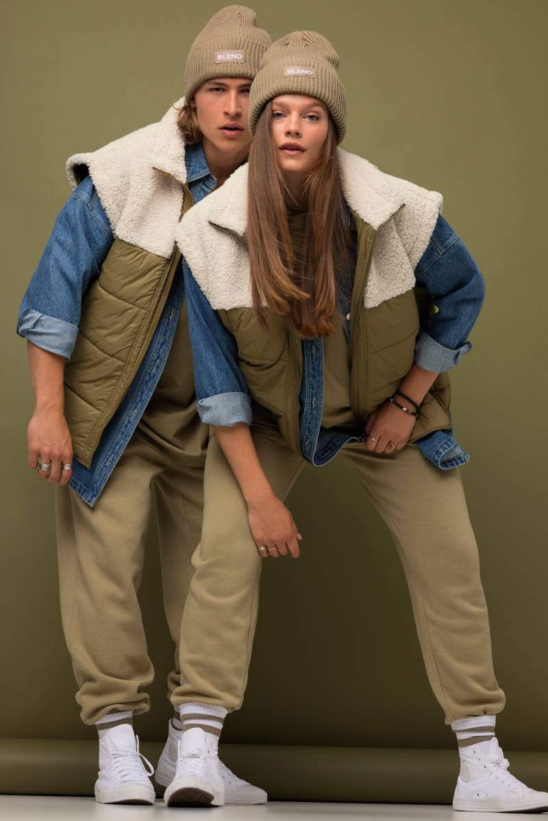 Große Größen Steppweste, Damen, braun, Größe: M, Polyester/Synthetische Fasern, Studio Untold von Studio Untold