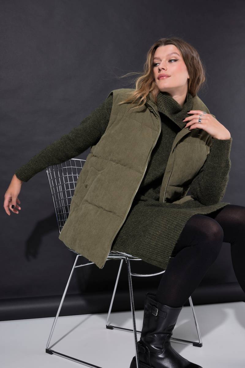 Große Größen Steppweste, Damen, grün, Größe: 42/44, Polyester, Studio Untold von Studio Untold