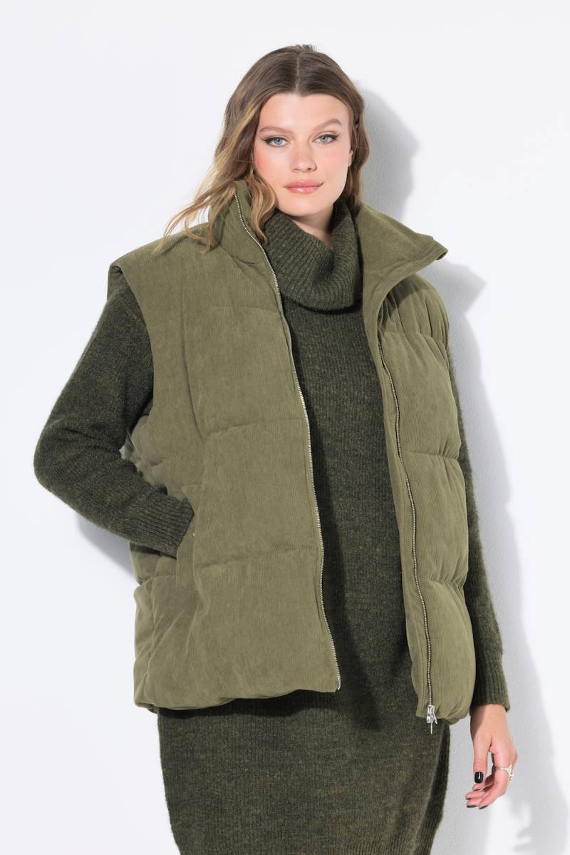 Große Größen Steppweste, Damen, grün, Größe: 46/48, Polyester, Studio Untold von Studio Untold