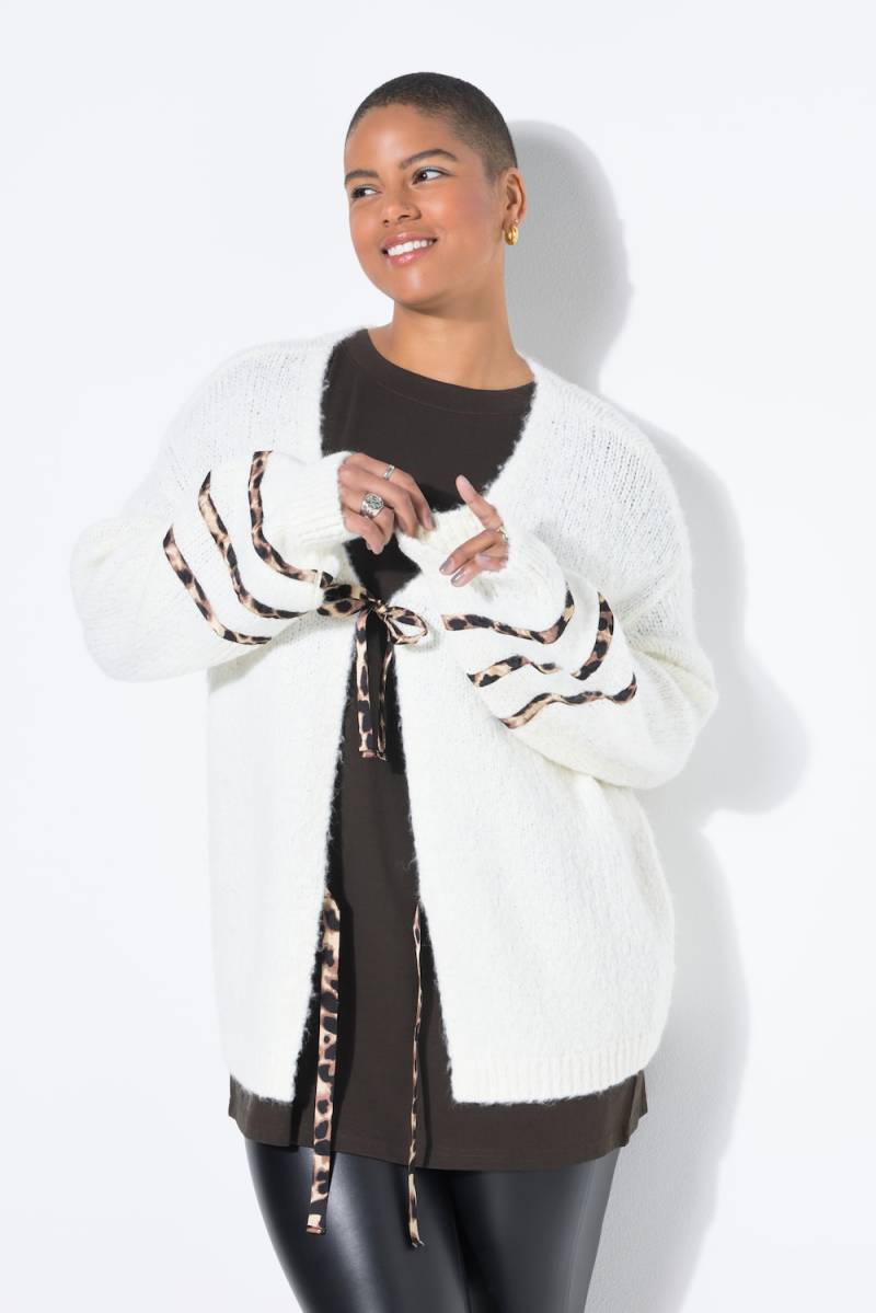 Große Größen Strickjacke, Damen, beige, Größe: 42/44, Synthetische Fasern/Wolle, Studio Untold von Studio Untold