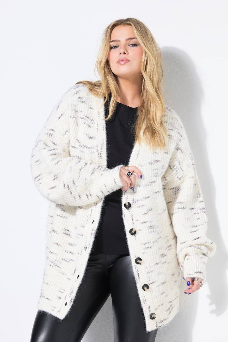 Große Größen Strickjacke, Damen, beige, Größe: 46/48, Synthetische Fasern/Polyester, Studio Untold von Studio Untold