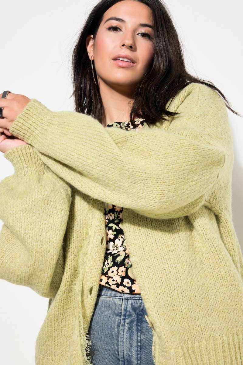 Große Größen Strickjacke, Damen, braun, Größe: 58/60, Synthetische Fasern/Wolle, Studio Untold von Studio Untold