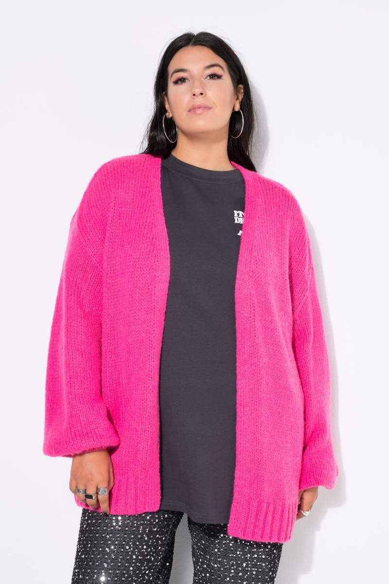 Große Größen Strickjacke, Damen, rosa, Größe: 58/60, Synthetische Fasern, Studio Untold von Studio Untold