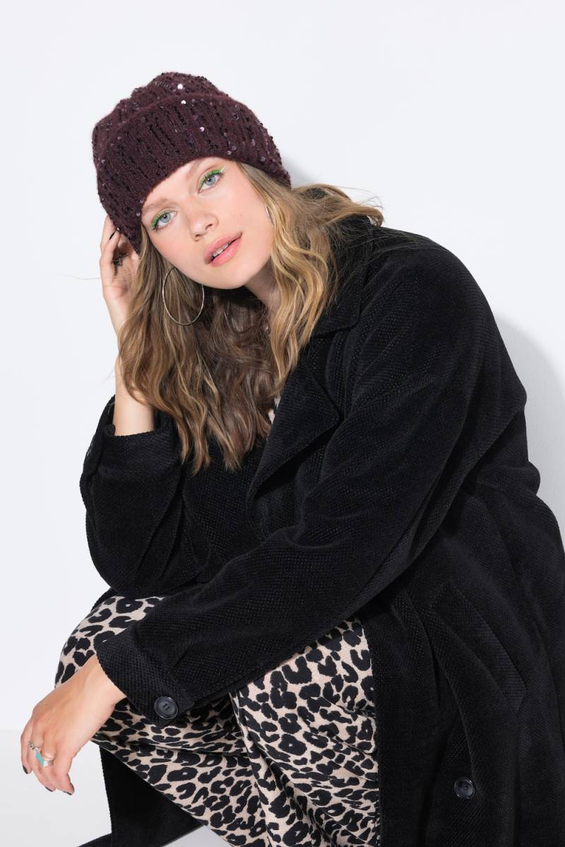 Große Größen Strickmütze, Damen, rot, Größe: One Size, Polyester/Synthetische Fasern, Studio Untold von Studio Untold