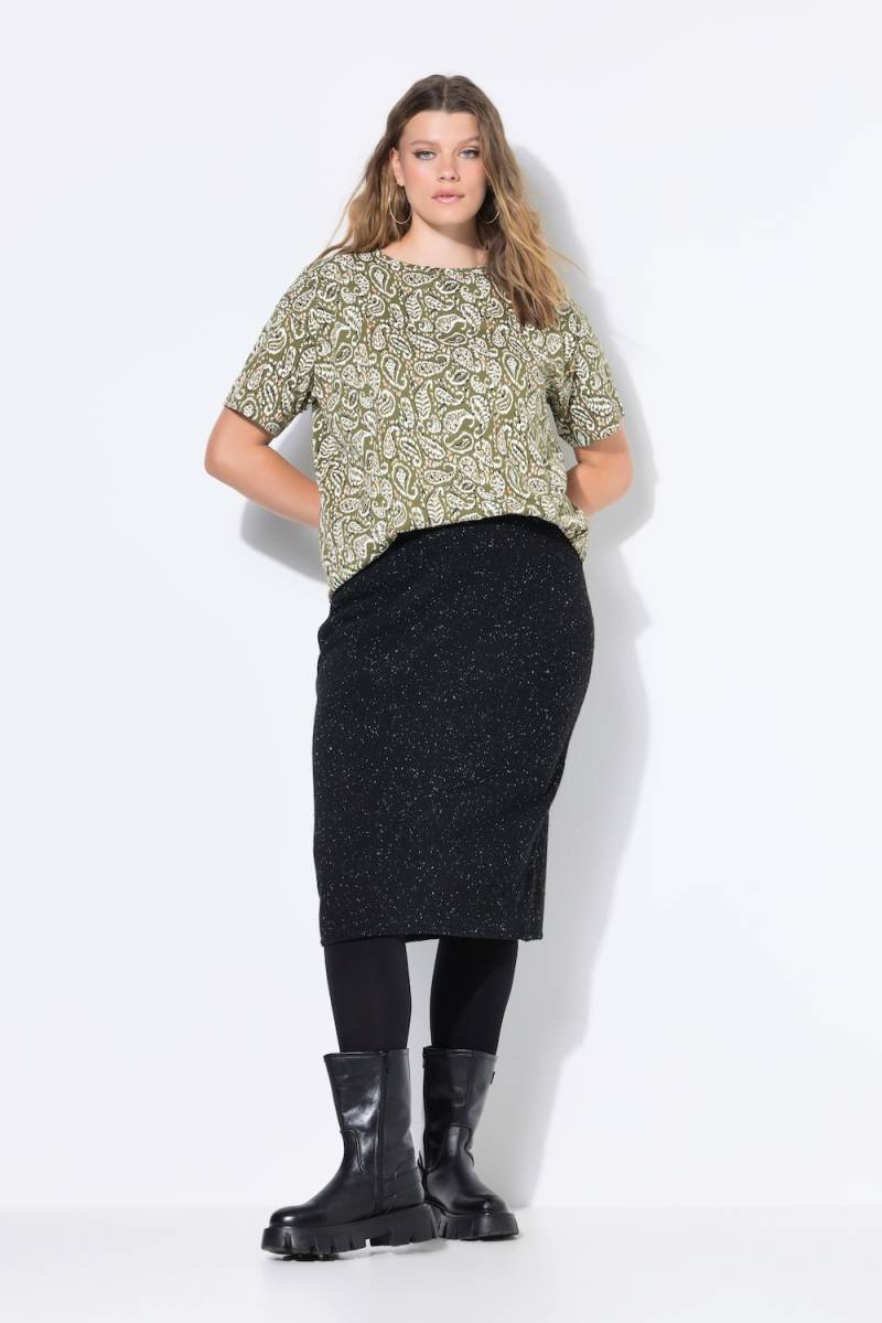 Große Größen Strickrock, Damen, schwarz, Größe: 50/52, Polyester/Synthetische Fasern, Studio Untold von Studio Untold