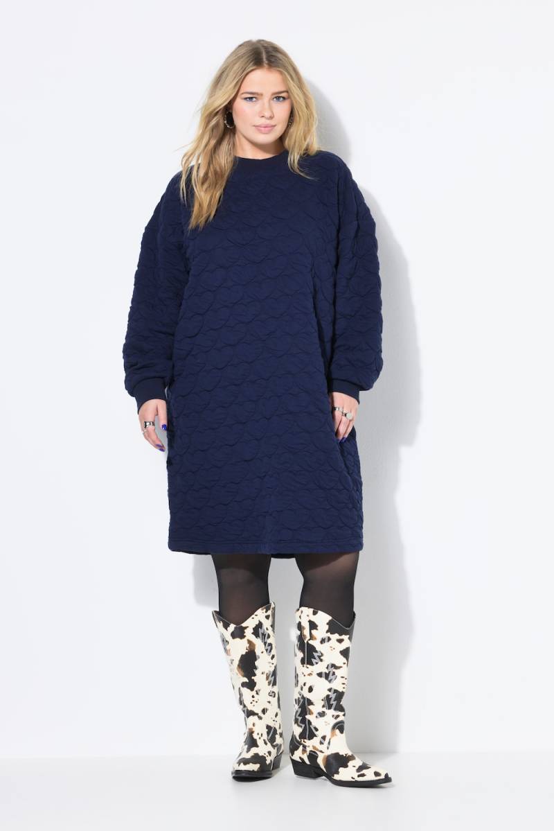 Große Größen Sweat-Minikleid, Damen, blau, Größe: 54/56, Polyester/Baumwolle, Studio Untold von Studio Untold