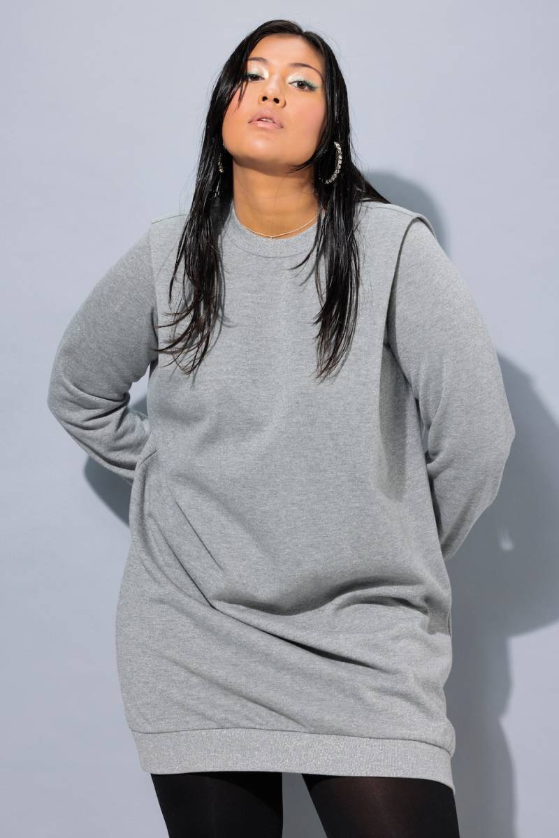 Große Größen Sweatkleid, Damen, grau, Größe: 42/44, Polyester/Baumwolle, Studio Untold von Studio Untold