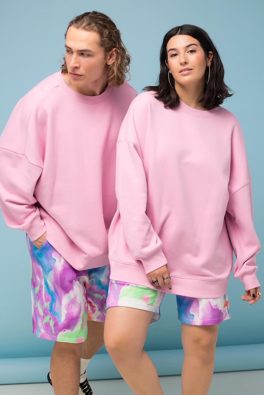 Große Größen Sweatshirt, Damen, rosa, Größe: L, Baumwolle/Polyester, Studio Untold von Studio Untold