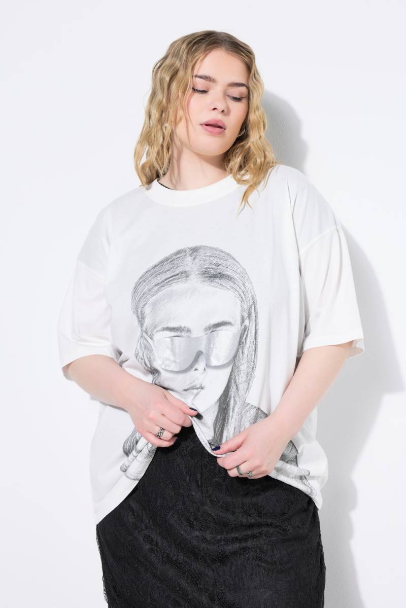 Große Größen T-Shirt, Damen, beige, Größe: 46/48, Baumwolle, Studio Untold von Studio Untold