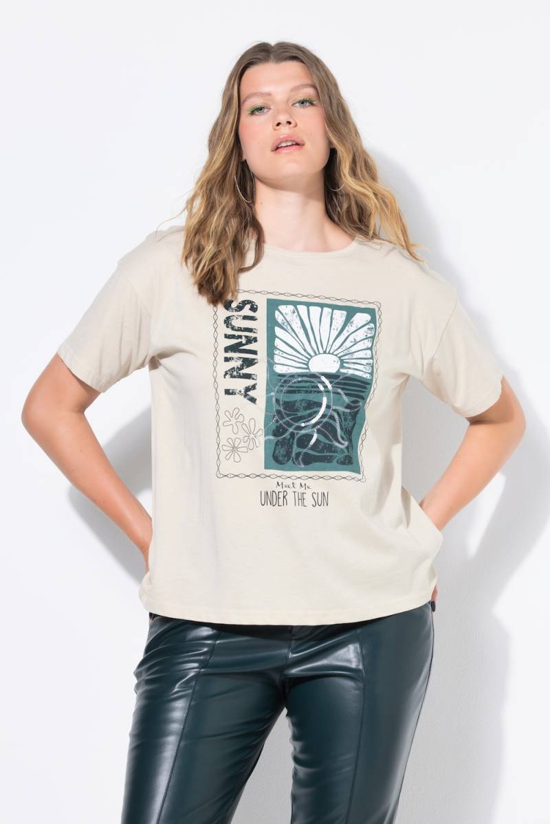 Große Größen T-Shirt, Damen, beige, Größe: 46/48, Baumwolle, Studio Untold Große Größen T-Shirt, Damen, beige, Größe: 46/48, Baumwolle, Studio Untold von Studio Untold