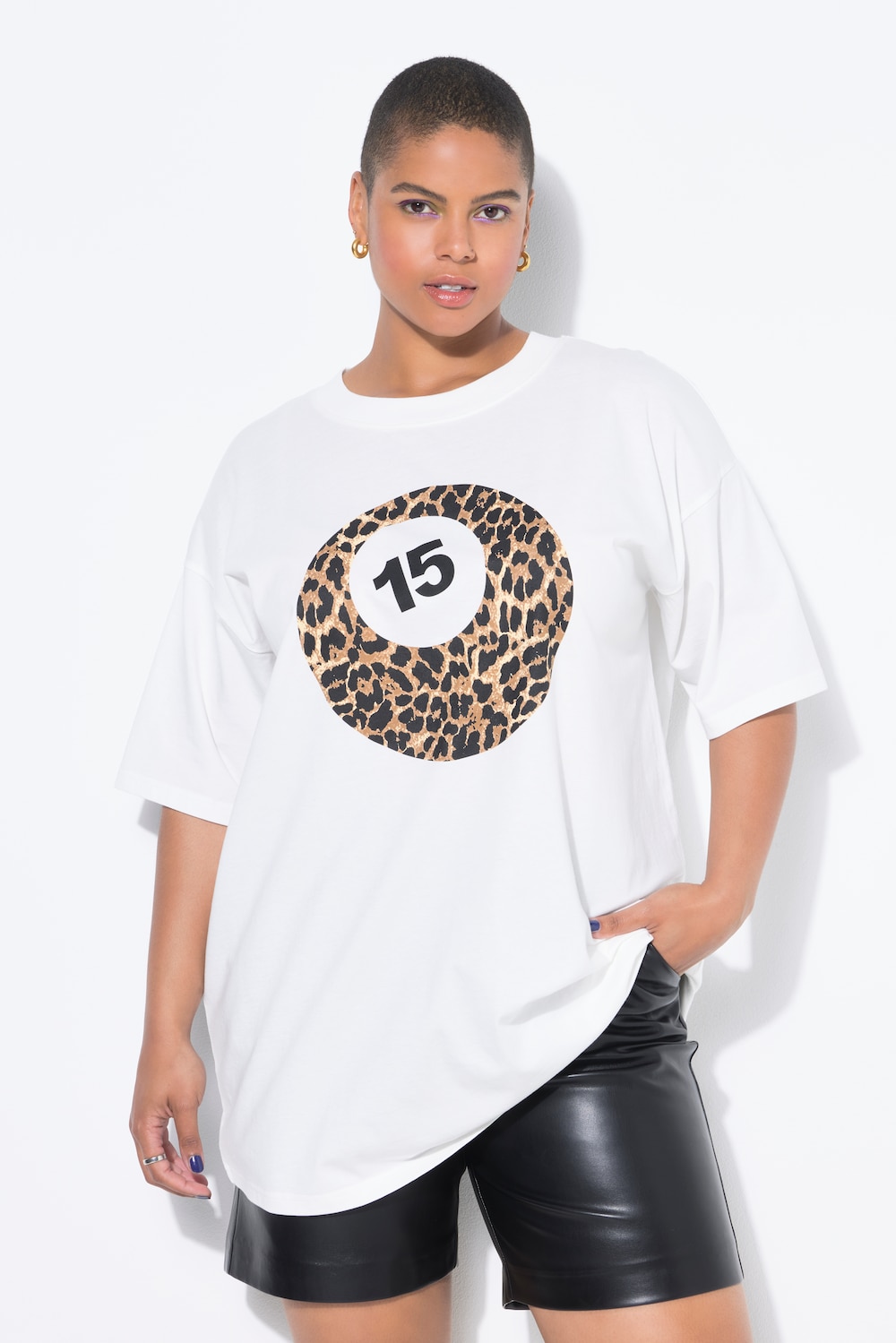 Große Größen T-Shirt, Damen, beige, Größe: 50/52, Baumwolle, Studio Untold von Studio Untold