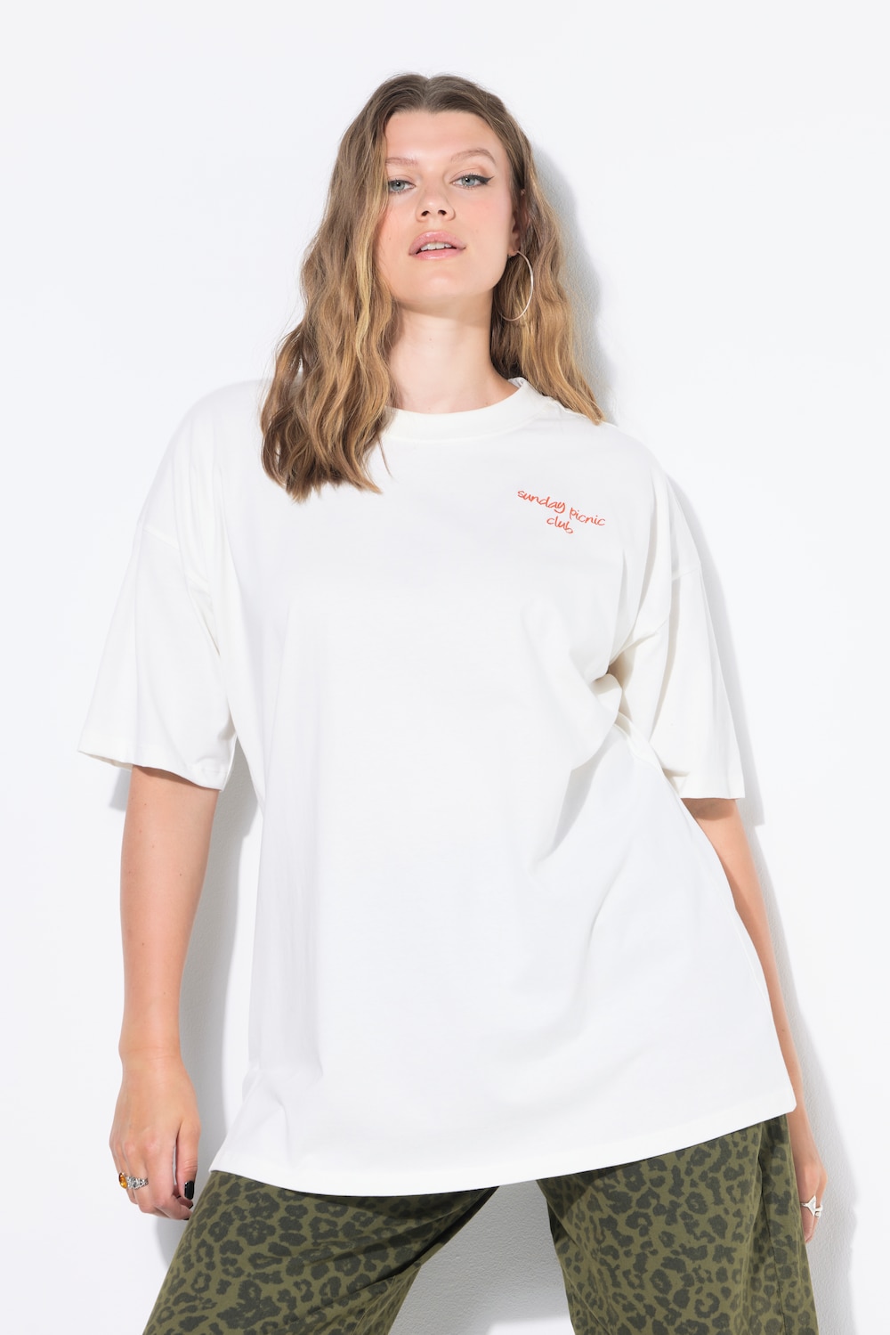 Große Größen T-Shirt, Damen, beige, Größe: 54/56, Baumwolle, Studio Untold von Studio Untold