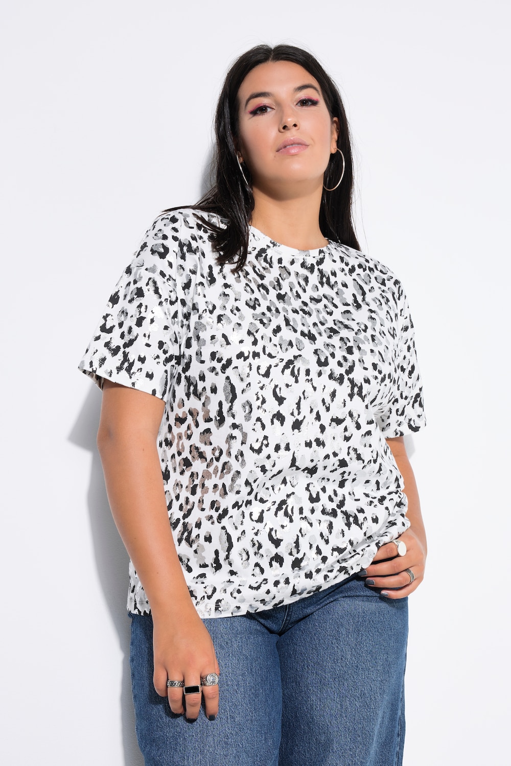 Große Größen T-Shirt, Damen, beige, Größe: 54/56, Baumwolle, Studio Untold von Studio Untold