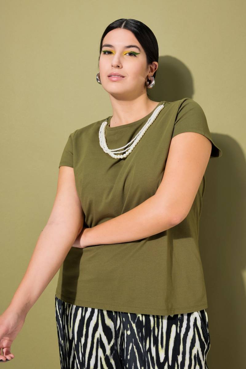 Große Größen T-Shirt, Damen, braun, Größe: 46/48, Baumwolle, Studio Untold von Studio Untold