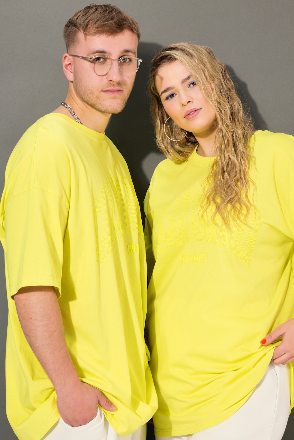 Große Größen T-Shirt, Damen, gelb, Größe: S, Baumwolle, Studio Untold von Studio Untold