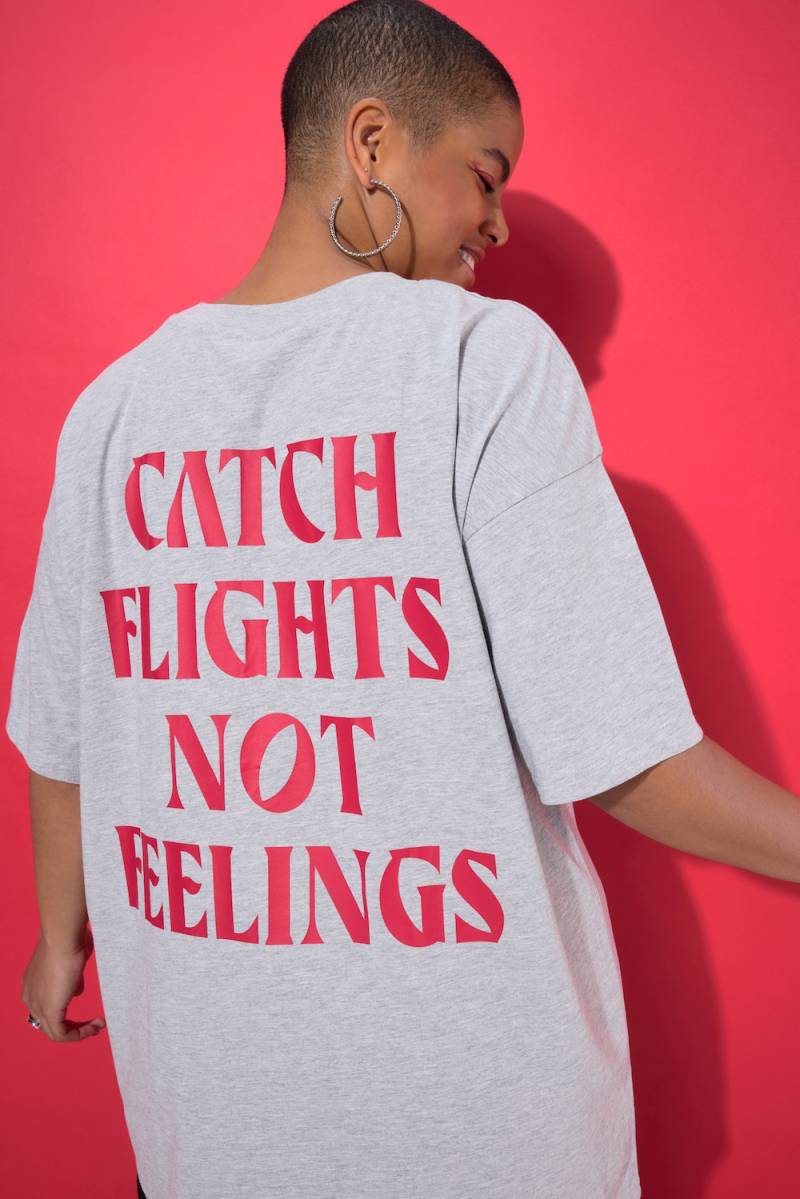 Große Größen T-Shirt, Damen, grau, Größe: 46/48, Baumwolle, Studio Untold von Studio Untold