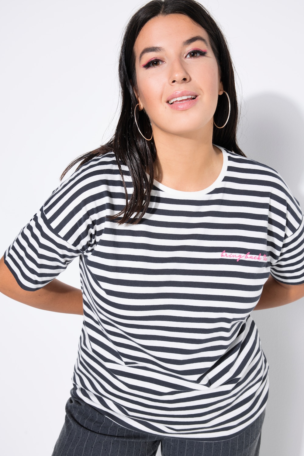 Große Größen T-Shirt, Damen, grau, Größe: 54/56, Baumwolle, Studio Untold von Studio Untold