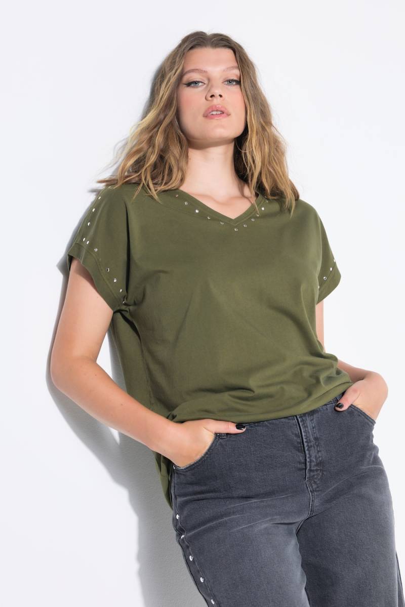 Große Größen T-Shirt, Damen, grün, Größe: 42/44, Baumwolle, Studio Untold von Studio Untold