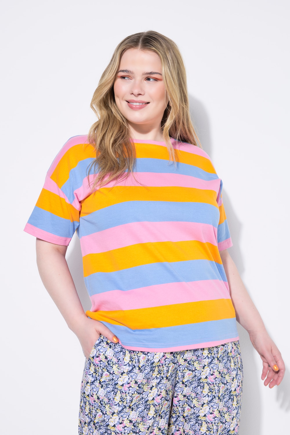 Große Größen T-Shirt, Damen, rosa, Größe: 54/56, Baumwolle, Studio Untold von Studio Untold