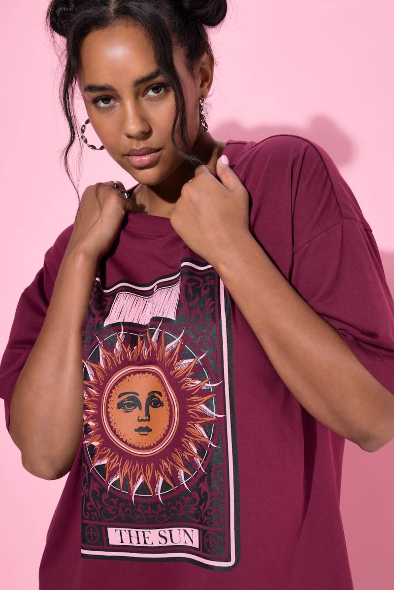 Große Größen T-Shirt, Damen, rot, Größe: 46/48, Baumwolle, Studio Untold von Studio Untold